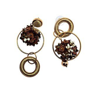 Designer earrings,  mignonne gavigan,  asymmetrical